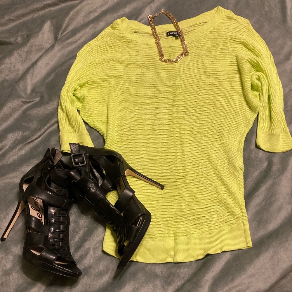 Bright Green Express Mesh top 🔥